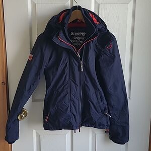 Superdry Original Windcheater Japan Jacket - Size  XS - Navy/Red